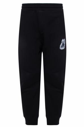 Tracksuit bottoms with logo and a swallow motif, zdjęcie 1 Tracksuit bottoms with logo and a swallow motif od McQ Alexander McQueen